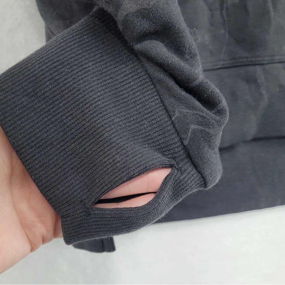 Women's French Terry Crewneck Sweatshirt All in Motion Black Marble Size M NWT - Picture 5 of 11